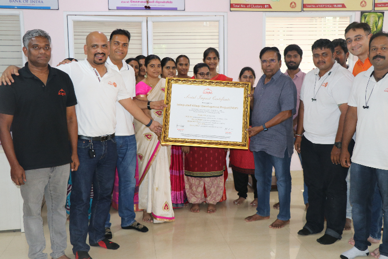 IVDP honoured With Social Impact Certificate