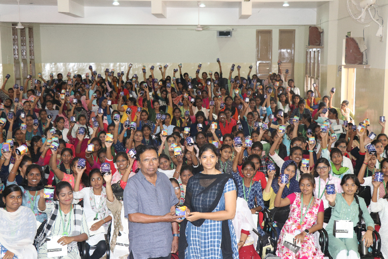 IVDP Gifted Wrist Watches To College Children In Auxilium College, Vellore Worth Of Rs.5.02 Lakhs